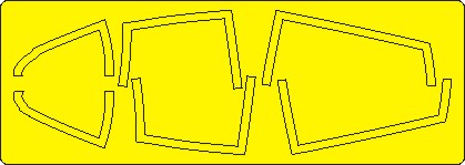 New Ware 0993 - Masking set for Meng 1/48 EA-18G Growler CANOPY INNER SIDE