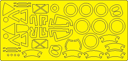 New Ware 1006 - Masking set for Tamiya 1/48 P-38J lightning BASIC