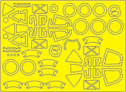 New Ware 1007 - Masking set for Tamiya 1/48 P-38J lightning EXPERT