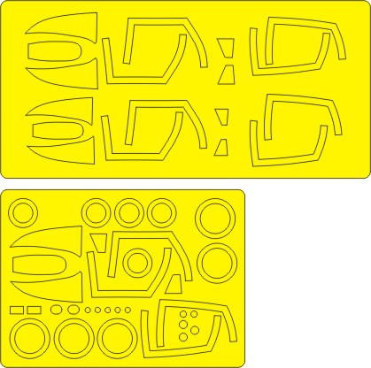 New Ware 1032 - Masking set for Zoukei-Mura 1/48 Phantom II Wild Weasel V ADVANCED