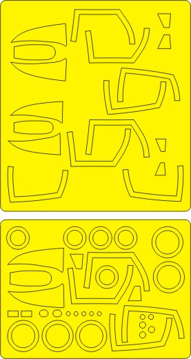 New Ware 1033 - Masking set for Zoukei-Mura 1/48 Phantom II Wild Weasel V EXPERT