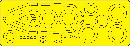 New Ware 1037 - Masking set for Tamiya 1/48 F-35A lightning II BASIC