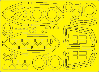 New Ware 1038 - Masking set for Tamiya 1/48 F-35A lightning II EXPERT