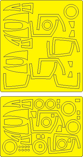 New Ware 1042 - Masking set for Zoukei-Mura 1/48 F-4C/D Phantom II ADVANCED