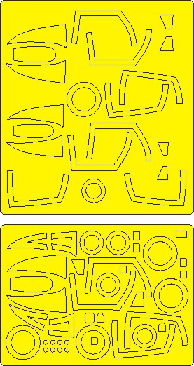 New Ware 1043 - Masking set for Zoukei-Mura 1/48 F-4C/D Phantom II EXPERT
