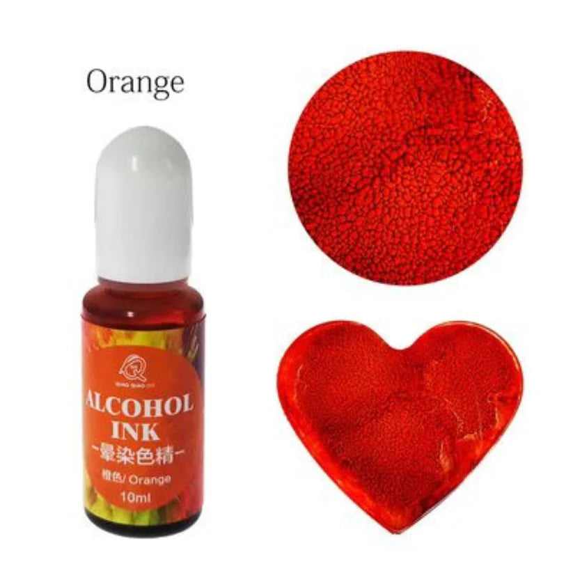 Orange - Low viscosity - Alcohol ink - 10ml