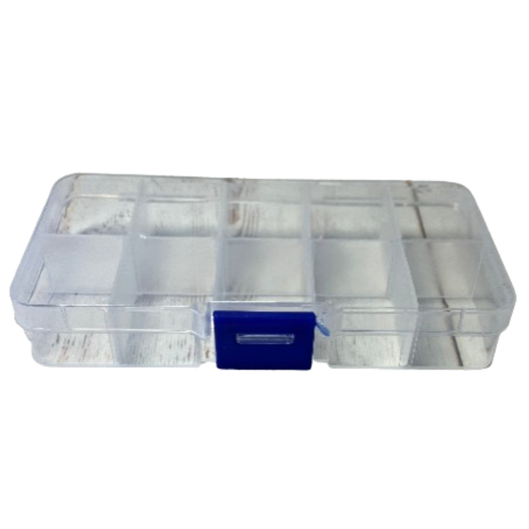 Small Plastic Organizer Box (10 Compartments) EMPTY