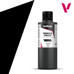 63.020 - Black - Opaque - Premium Airbrush Color - 200 ml