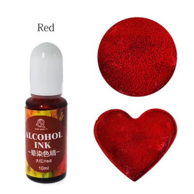 Red - Low viscosity - Alcohol ink - 10ml