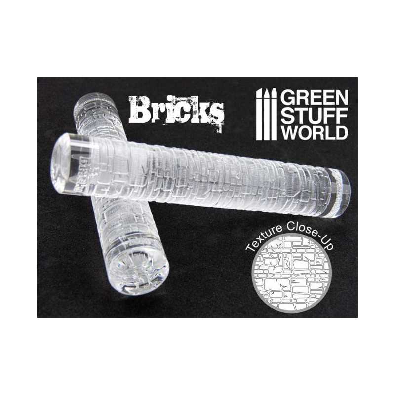 1162- Bricks Rolling Pin