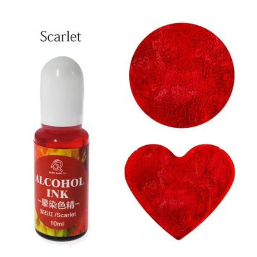 Scarlet - Low viscosity - Alcohol ink - 10ml