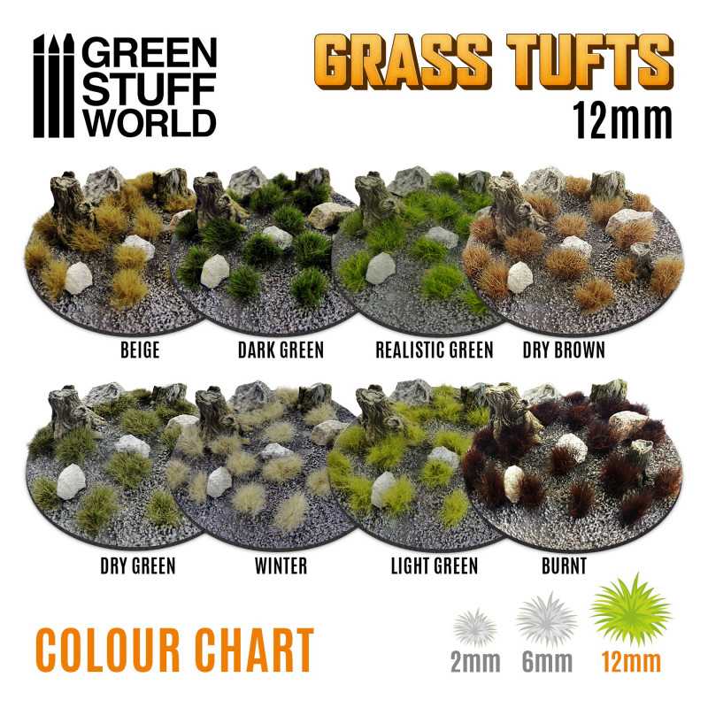 10667 - Grass TUFTs 12mm XL - BURNT