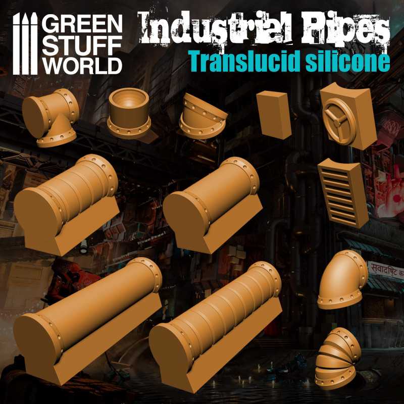 2164- Industrial Pipes Silicone Mould