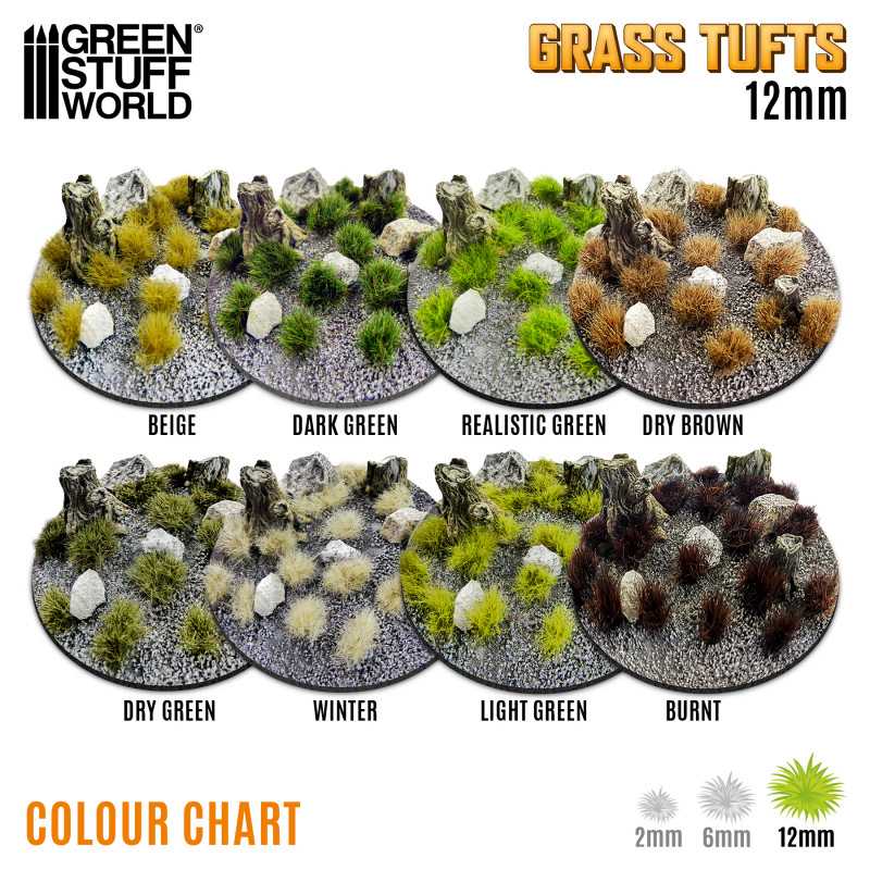 10672 - GSW Grass Tufts XXL - 6 mm - Dry Brown