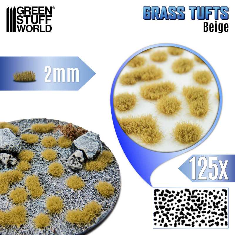 12948 - Grass Tufts - Beige - 2mm