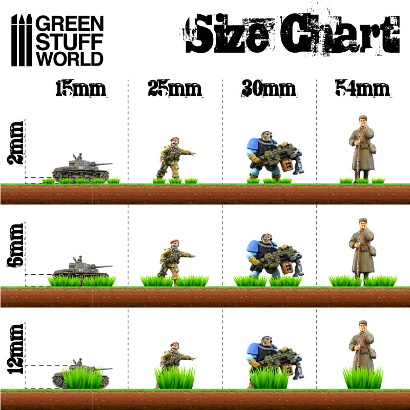 1350 - GSW - Grass Tufts 12 mm - Realistic Green