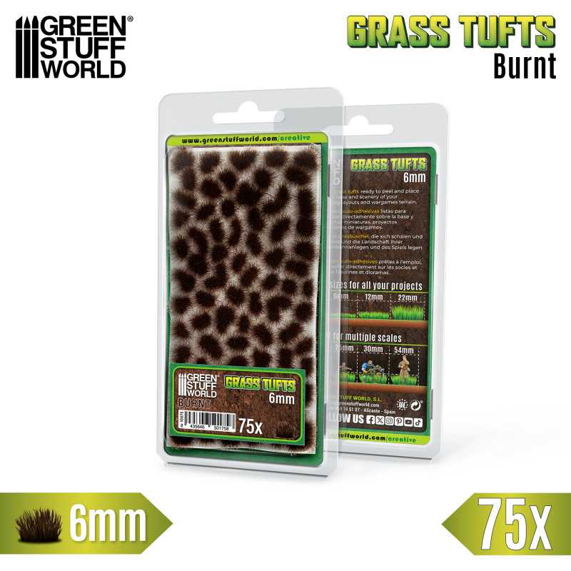 10675 - Grass TUFTS 6mm BURNT
