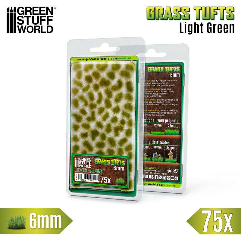 10674 - Grass TUFTS 6mm - LIGHT GREEN