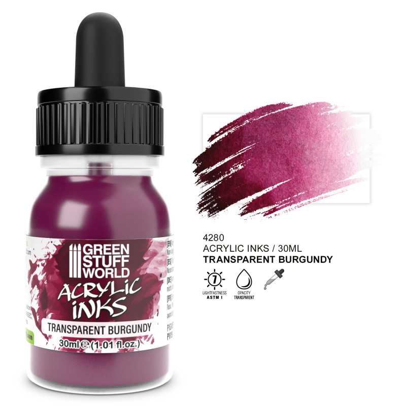 4280 - Transparent Acrylic Ink - Burgundy