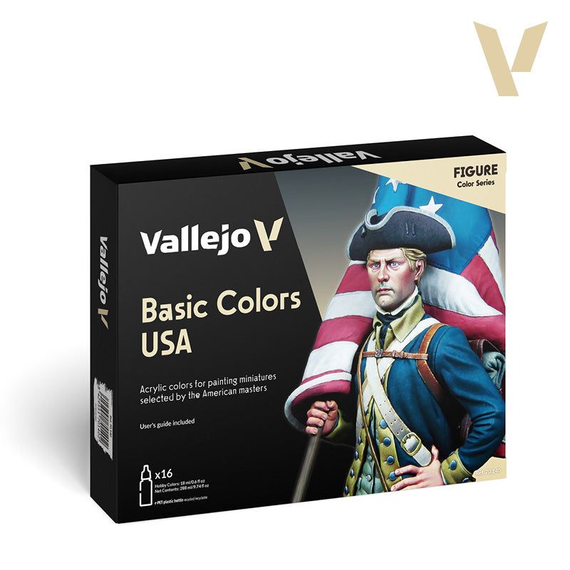 70.140 - Model Color Set - Basic Colors USA (16 colors)
