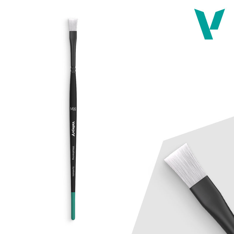 B09002 - Weathering Flat Synthetic Brush - Medium