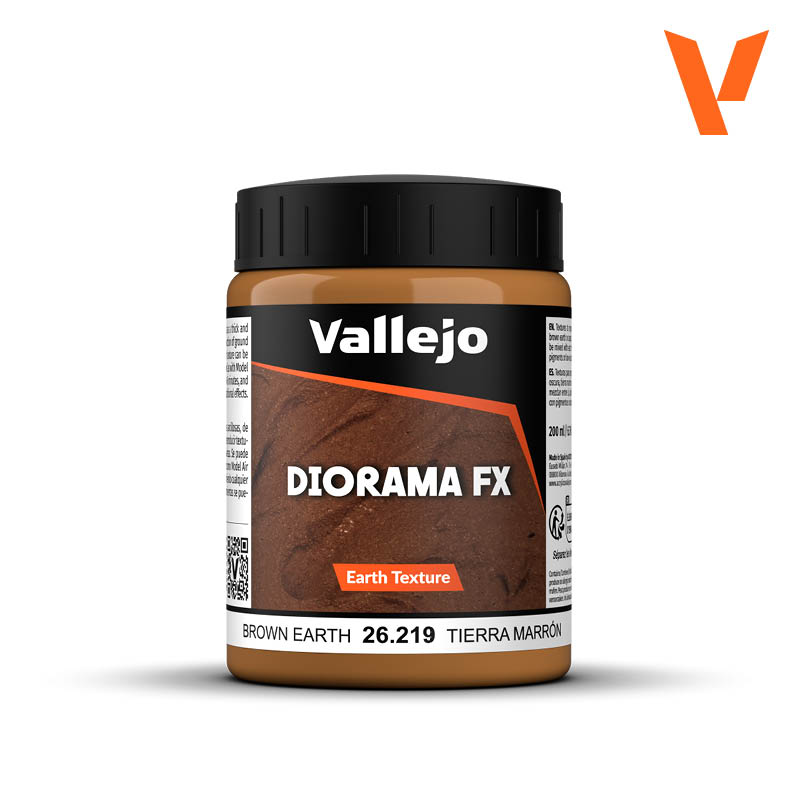 26.219 Earth Textures 219 - 200 ml - Brown Earth - Vallejo Diorama Effects