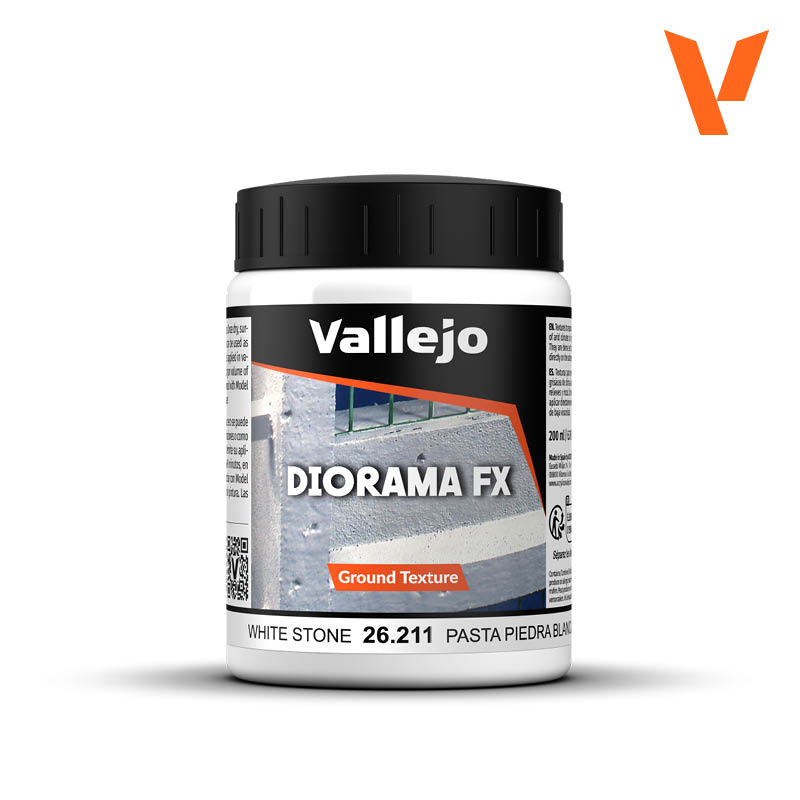 26.211 Ground Textures 211-200 ml - Stone Paste - Vallejo Diorama Effects