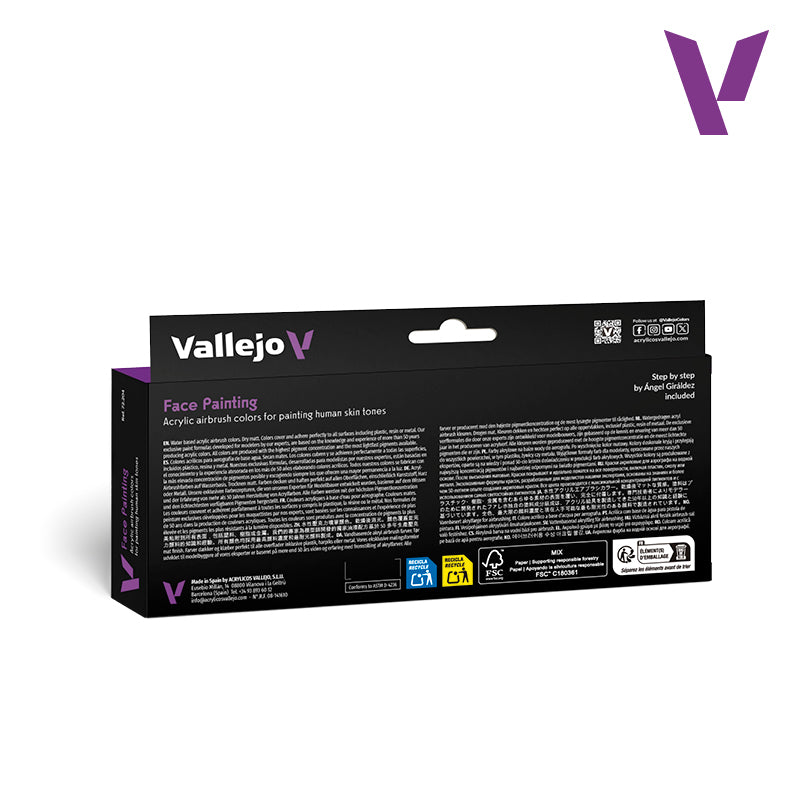 72.204 - Face Painting Set (8) - Vallejo Fantasy Colors