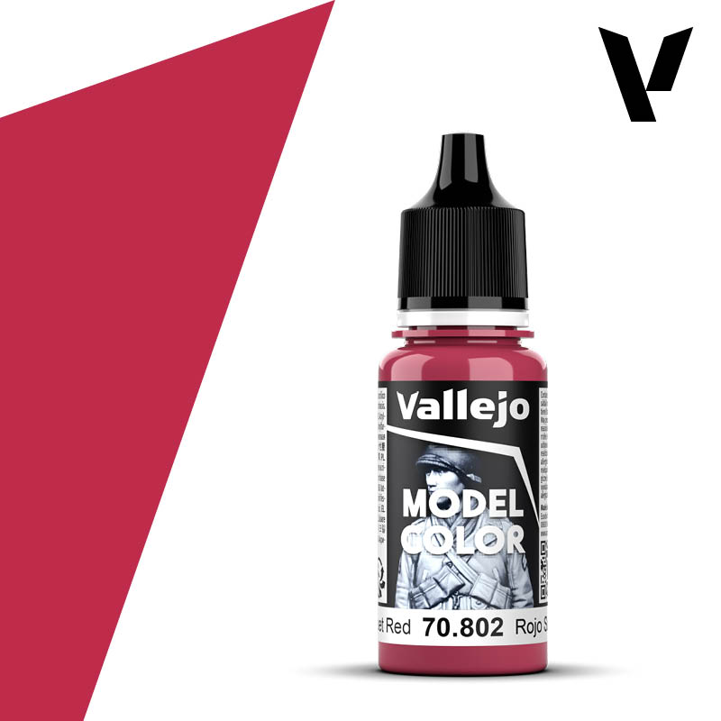 70.802 Sunset Red (Matt) - Vallejo Model Color (18 ml)