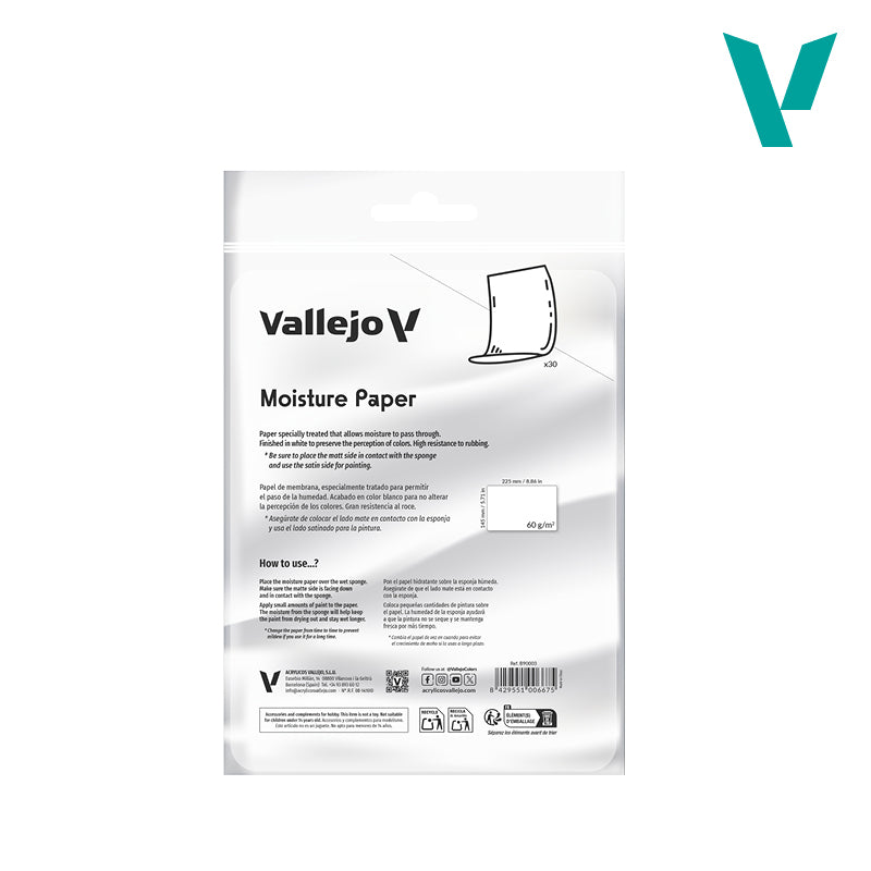 B90003 - Moisture Paper - Vallejo