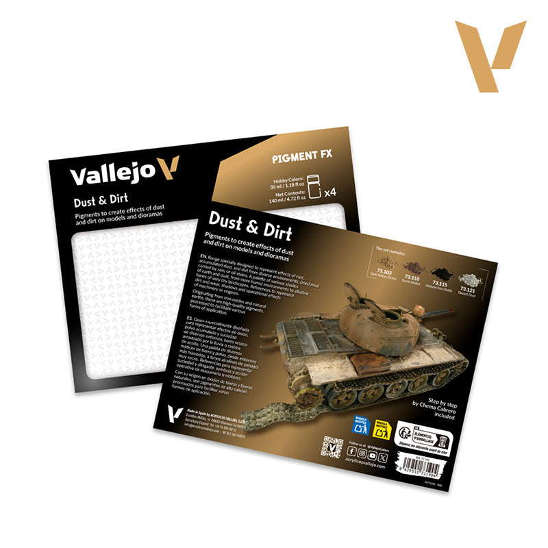 73.190 Dust & Dirt - Vallejo Pigment Set