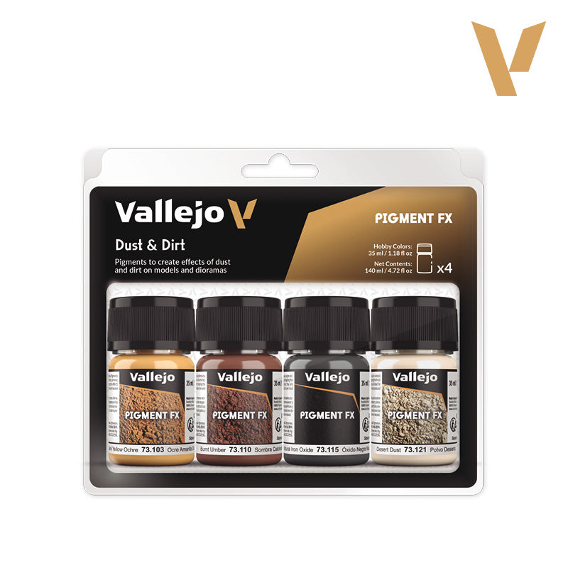 73.190 Dust & Dirt - Vallejo Pigment Set
