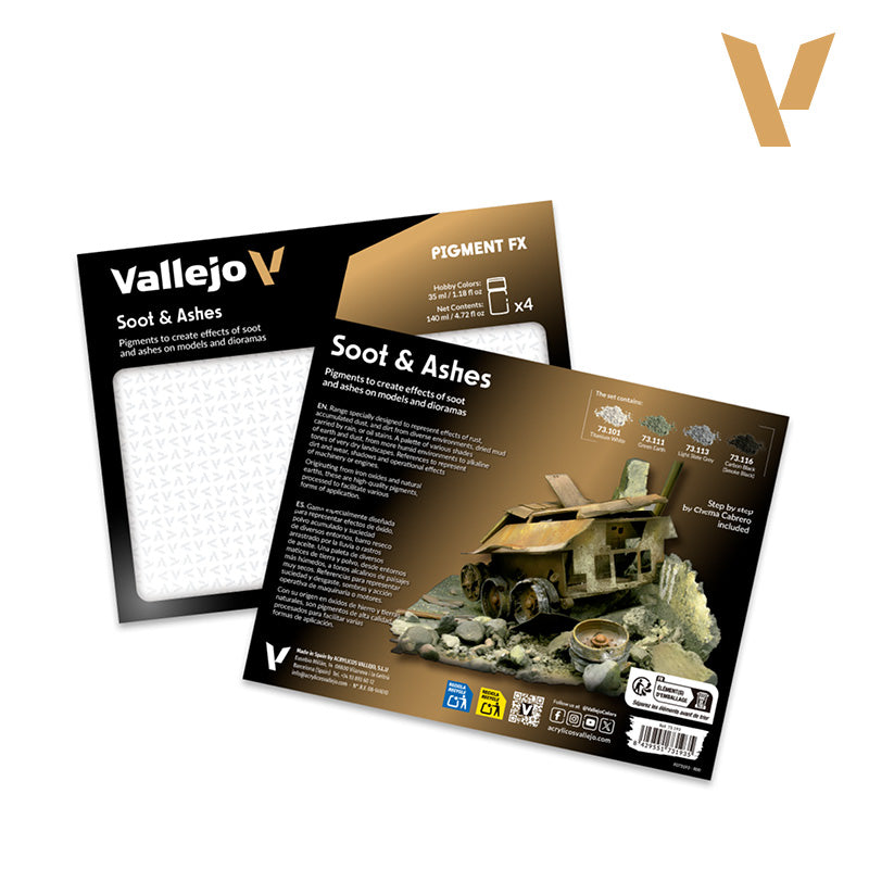 73.193 - Soot & Ashes - Vallejo Pigment Set