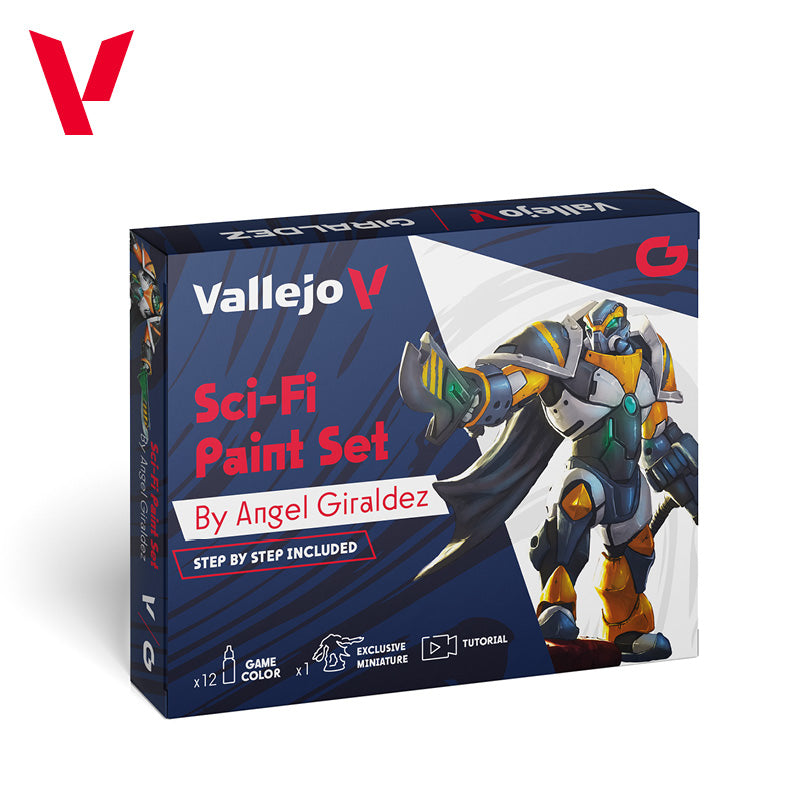 72.313 GAME COLOR SET: SCI-FI PAINT SET by A Giraldez (28mm Figure Included)