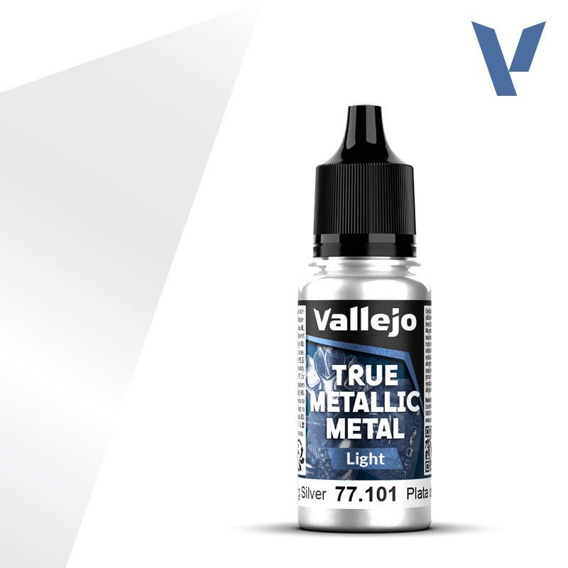 77.101 - Sterling Silver - Vallejo True Metallic Metal (18ml) - Light