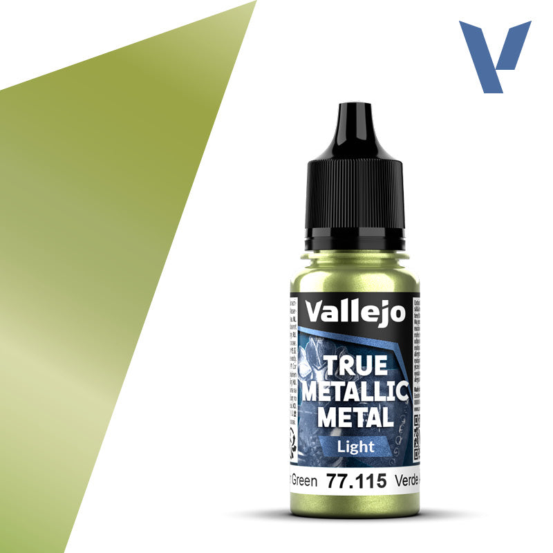 77.115 - Amber Green - Vallejo True Metallic Metal (18ml) - Light