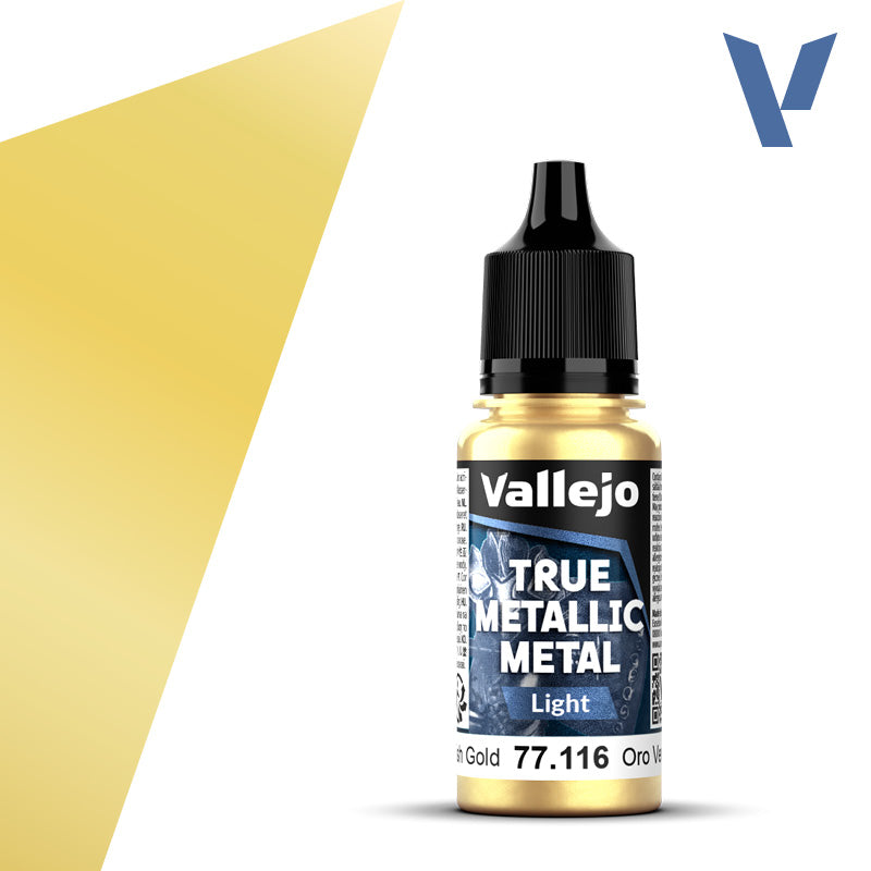 77.116 - Greenish Gold - Vallejo True Metallic Metal (18ml) - Light