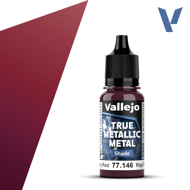 77.146 - Ruby Red - Vallejo True Metallic Metal (18ml) - Shade