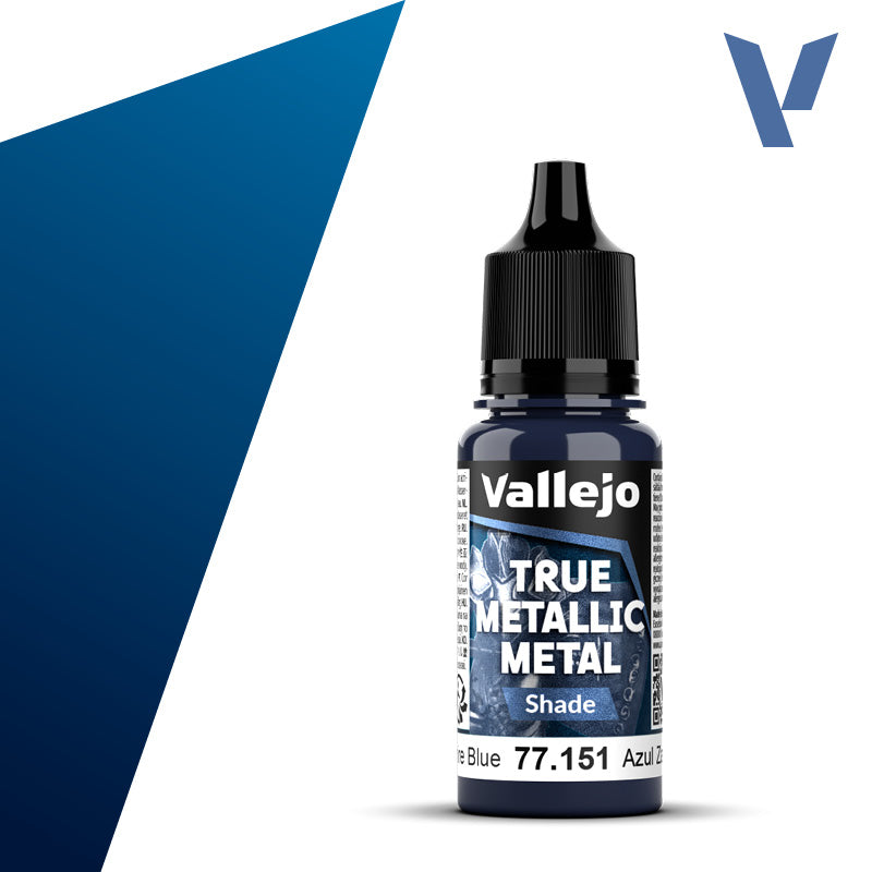 77.151 - Sapphire Blue - Vallejo True Metallic Metal (18ml) - Shade