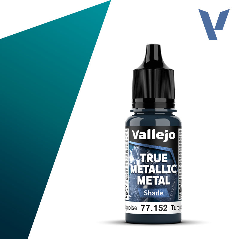 77.152 - Hydra Turquoise - Vallejo True Metallic Metal (18ml) - Shade