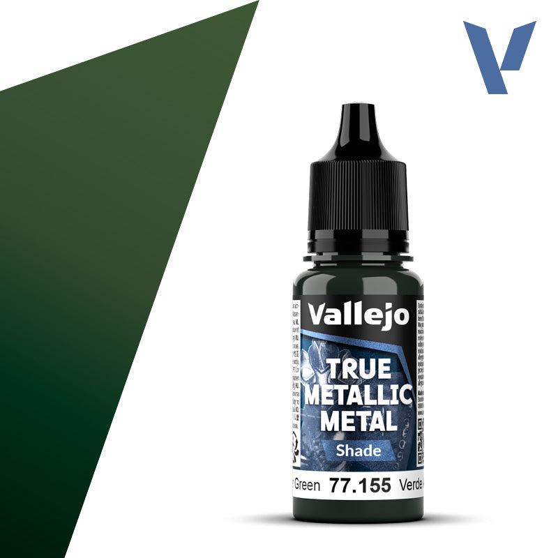 77.155 - Amber Green - Vallejo True Metallic Metal (18ml) - Shade