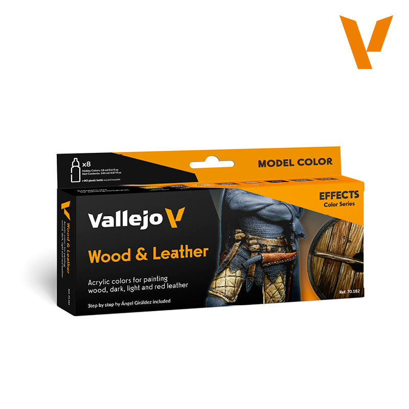 70.182 Wood and Leather (8) - Model Color Set