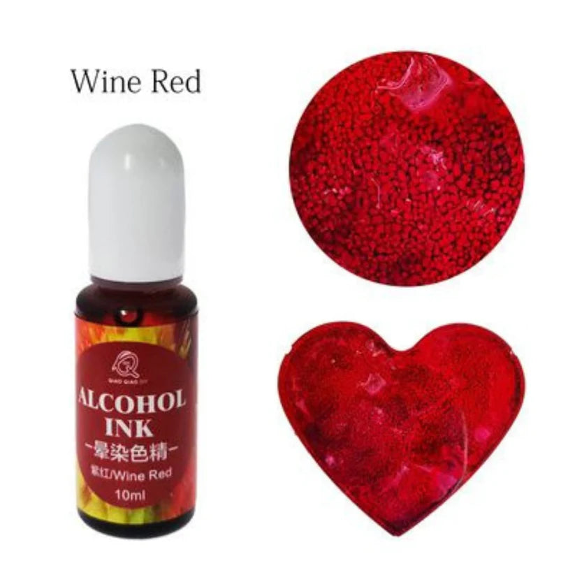 Wine Red - Low viscosity - Alcohol ink - 10ml
