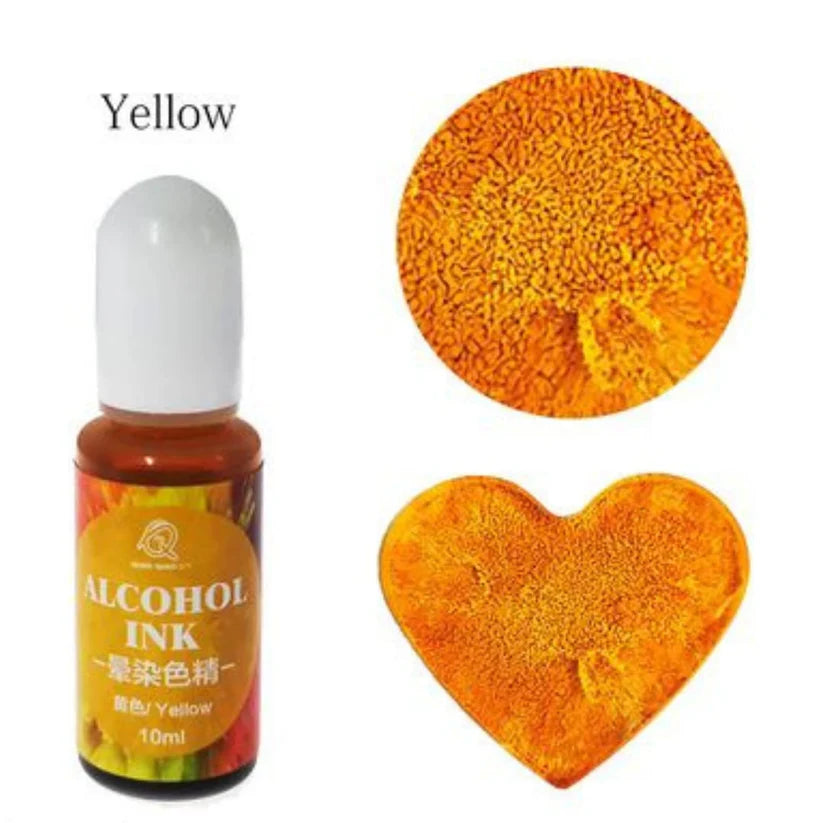 Yellow - Low viscosity - Alcohol ink - 10ml