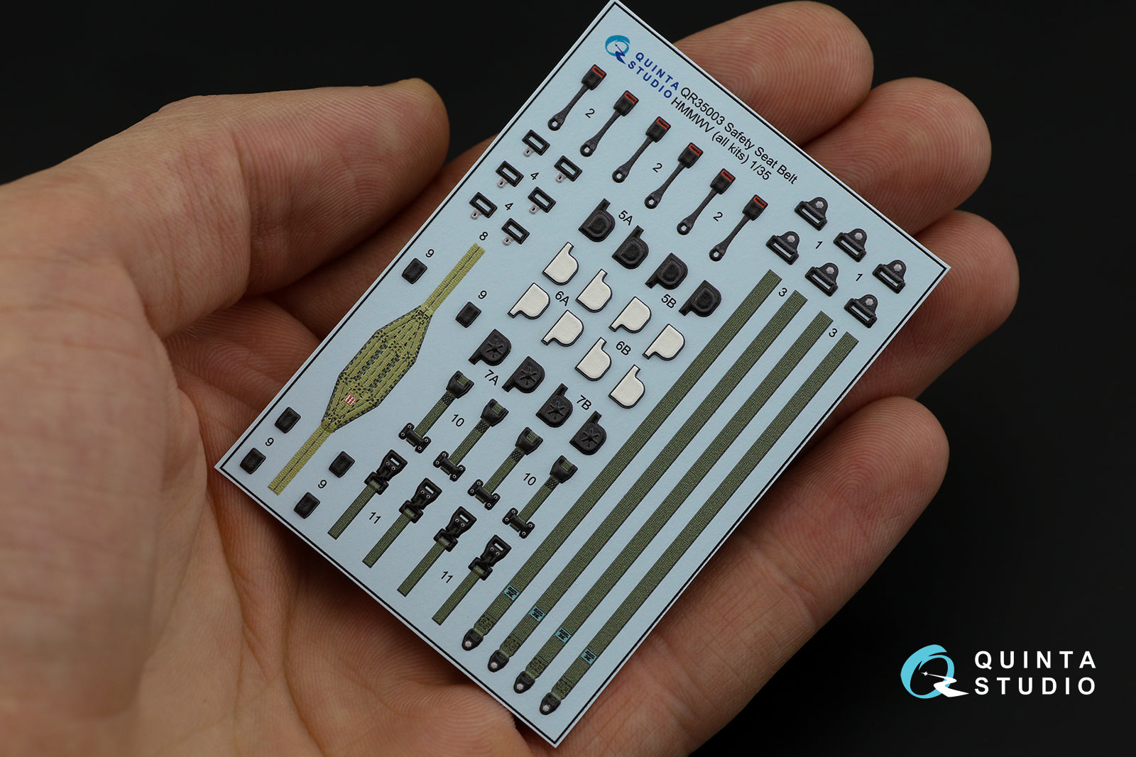 Quinta Studio - 1/35 HUMVEE family belts QR35003 for all kits