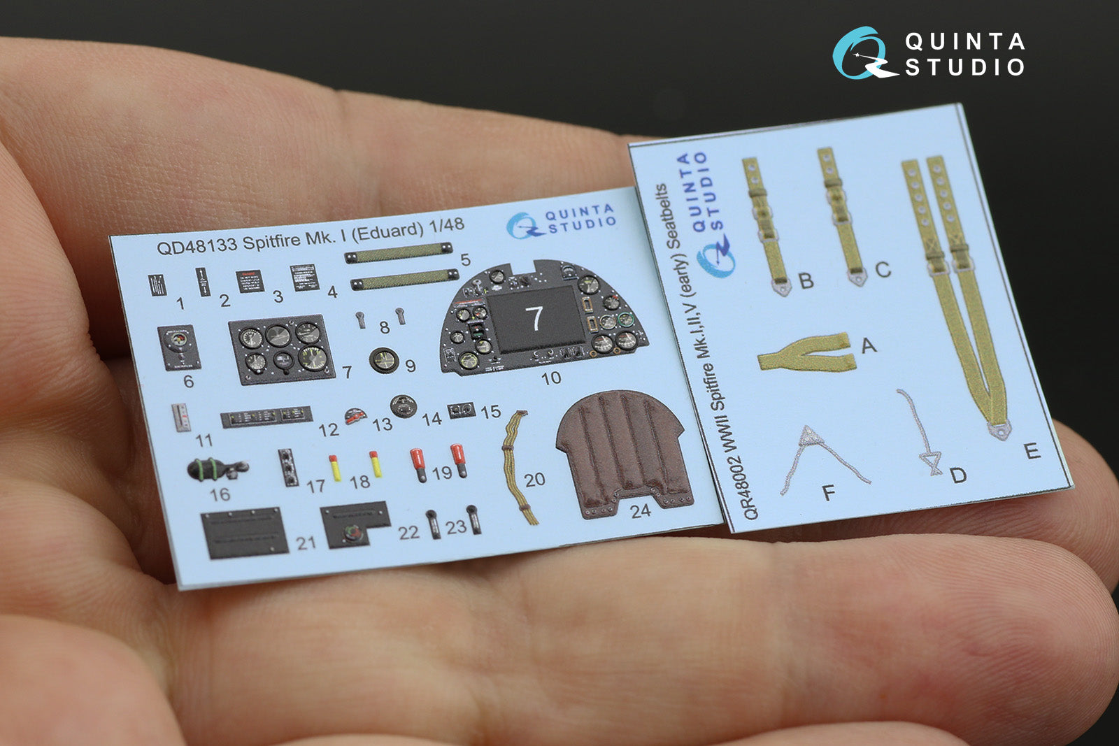 Quinta Studio - 1/48  Spitfire Mk.I  - QD48133 for Eduard kit