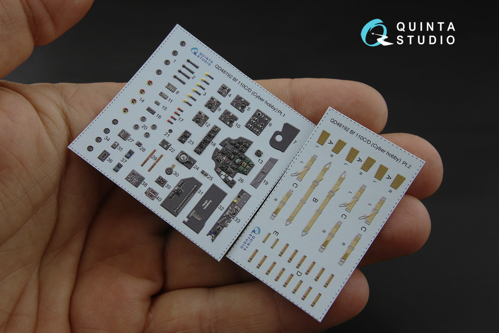 Quinta Studio - 1/48 Bf 110C/D - QD48192 for Cyber-Hobby/Dragon kit