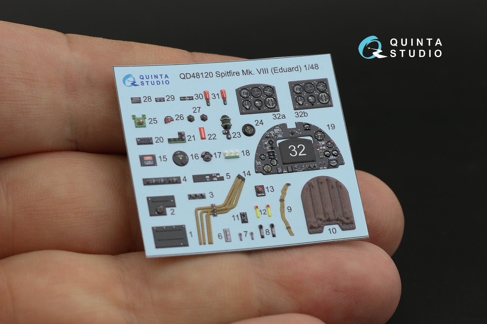 Quinta Studio - 1/48 Spitfire Mk.XVIII - QD48120 for Eduard kit