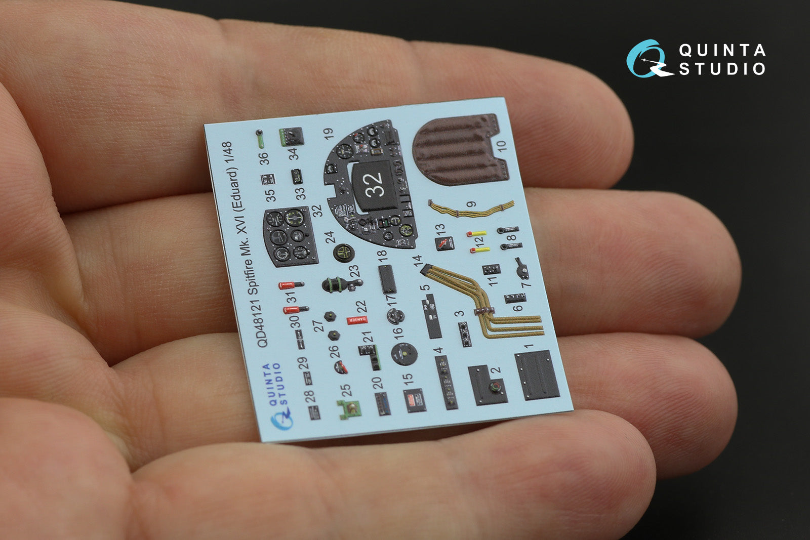 Quinta Studio - 1/48 Spitfire Mk.XVI - QD48121 for Eduard kit