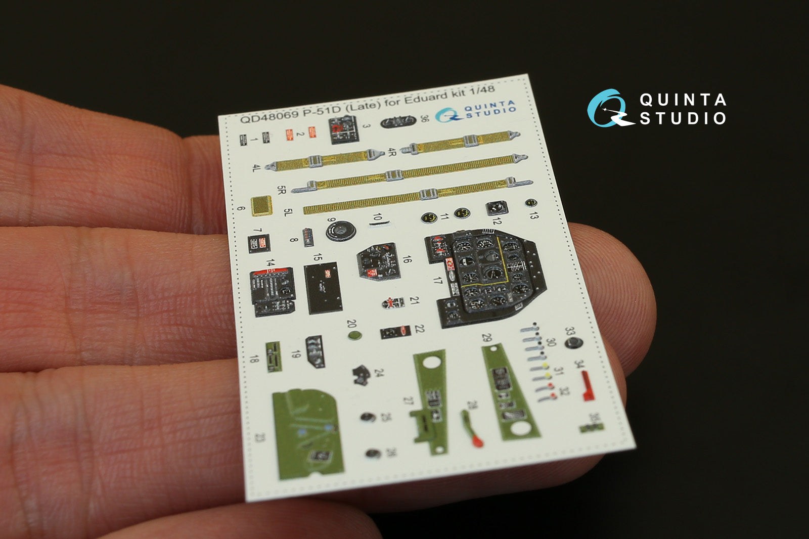 Quinta Studio - 1/48 P-51D (Late) QD48069 for Eduard kit